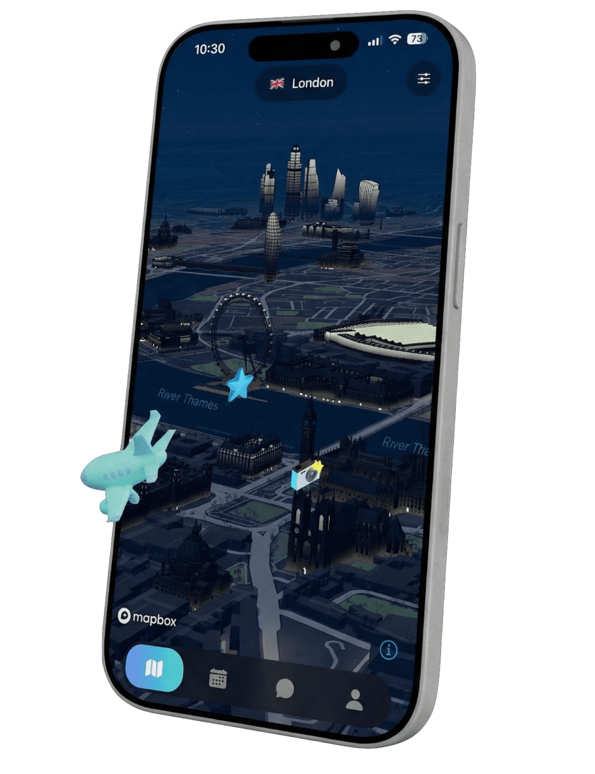 Abroad app screen