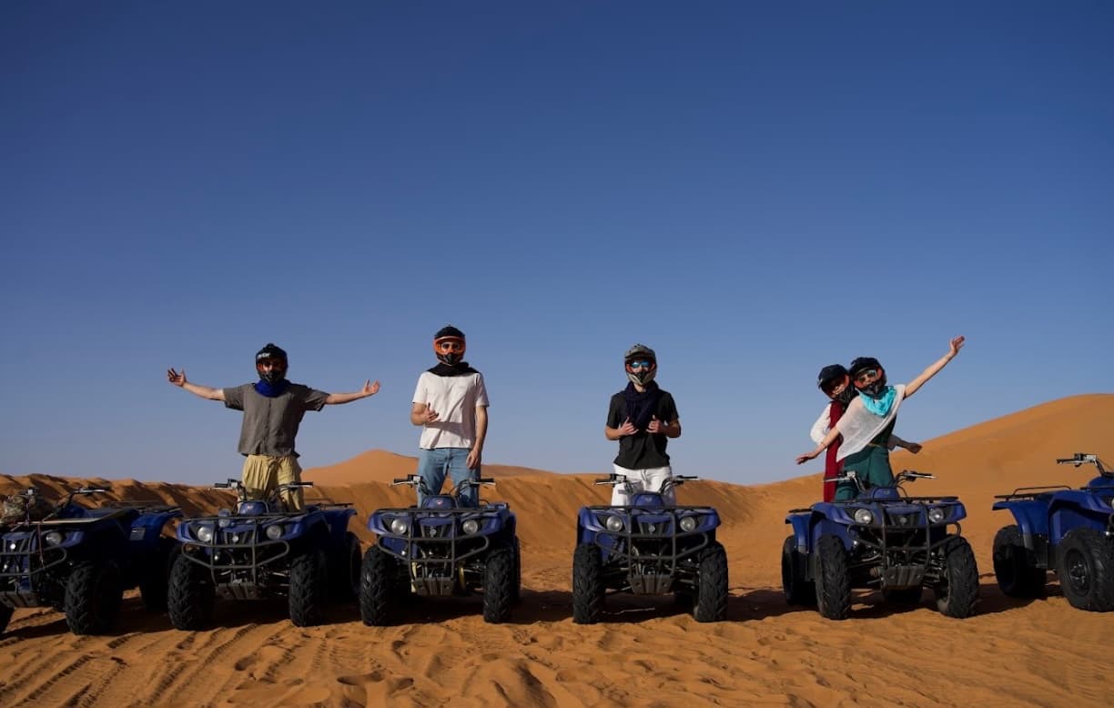 Students together in Morocco